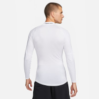 Nike Pro Base Layer Long Sleeve High Neck White Black