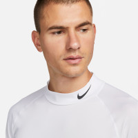 Nike Pro Base Layer Long Sleeve High Neck White Black