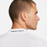Nike Pro Base Layer Long Sleeve High Neck White Black