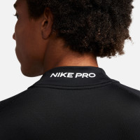 Nike Pro Ondershirt Warm Lange Mouwen Zwart Wit