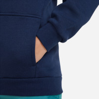 Nike Sportswear Club Vest Fleece Kids Donkerblauw Wit