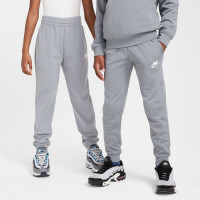 Nike Sportswear Big Logo Crew Kids Tracksuit Grey Blue White Grey