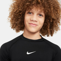 Nike Ondershirt Pro Lange Mouwen Kids Zwart Wit