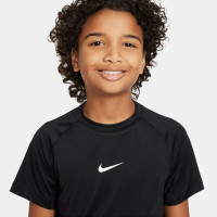 Nike Base Layer Pro Short Sleeve Kids Black White