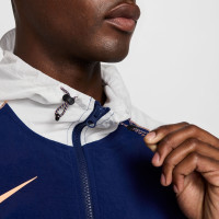 Nike Repel Strike Woven Tracksuit Full-Zip Dark Blue Purple Light Orange