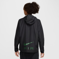 Nike Air Sportswear Full-Zip Woven Tracksuit Black Green Silver