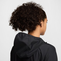 Nike Air Sportswear Full-Zip Woven Tracksuit Black Green Silver