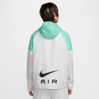 Nike Air Sportswear Trainingspak Full-Zip Woven Grijs Turquoise Zwart