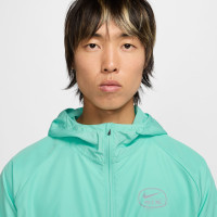 Nike Air Sportswear Trainingspak Full-Zip Woven Grijs Turquoise Zwart