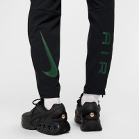 Nike Air Sportswear Full-Zip Woven Tracksuit Black Green Silver