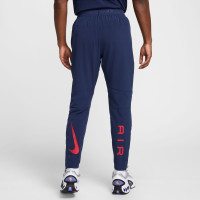 Nike Air Sportswear Full-Zip Woven Tracksuit Dark Blue Beige Red Silver