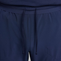 Nike Air Sportswear Full-Zip Woven Tracksuit Dark Blue Beige Red Silver