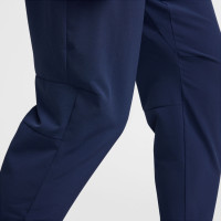Nike Air Sportswear Full-Zip Woven Tracksuit Dark Blue Beige Red Silver
