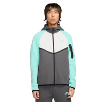 Nike Tech Fleece Vest Sportswear Donkergrijs Turquoise Wit