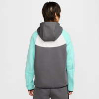 Nike Tech Fleece Trainingspak Sportswear Donkergrijs Wit Turquoise