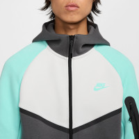 Nike Tech Fleece Trainingspak Sportswear Donkergrijs Wit Turquoise