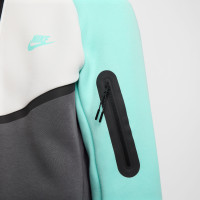 Nike Tech Fleece Trainingspak Sportswear Donkergrijs Wit Turquoise
