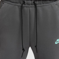 Nike Tech Fleece Trainingspak Sportswear Donkergrijs Wit Turquoise