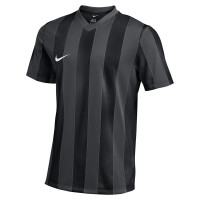 Nike Striped Division V Voetbalshirt Kids Donkergrijs Zwart