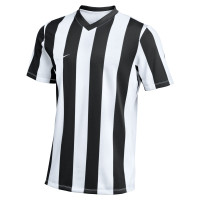 Nike Striped Division V Kids Football Shirt White Black