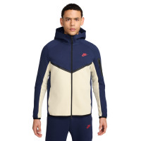 Nike Tech Fleece Sportswear Vest Dark Blue Beige Red