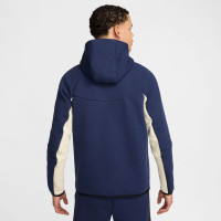 Nike Tech Fleece Sportswear Vest Dark Blue Beige Red