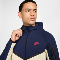 Nike Tech Fleece Sportswear Vest Dark Blue Beige Red