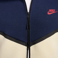 Nike Tech Fleece Sportswear Vest Dark Blue Beige Red