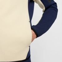 Nike Tech Fleece Sportswear Vest Dark Blue Beige Red