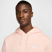 Nike Sportswear Club Fleece Hoodie Light Pink White