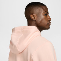 Nike Sportswear Club Fleece Hoodie Light Pink White