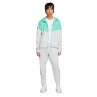 Nike Air Sportswear Trainingspak Full-Zip Woven Grijs Turquoise Zwart