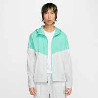 Nike Air Sportswear Trainingspak Full-Zip Woven Grijs Turquoise Zwart