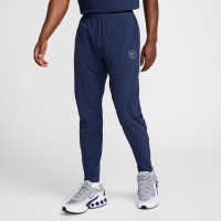 Nike Air Sportswear Full-Zip Woven Tracksuit Dark Blue Beige Red Silver