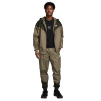 Nike Tech Sportswear Windrunner Trainingspak Woven Olijfgroen Zwart Wit