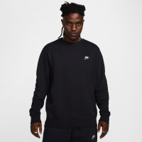 Nike Sportswear Club Fleece Crew Trainingspak Zwart Wit Zilver