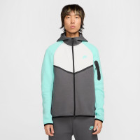 Nike Tech Fleece Trainingspak Sportswear Donkergrijs Wit Turquoise
