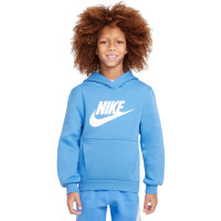 Nike Sportswear Club Big Logo Fleece Hoodie Trainingspak Kids Blauw Wit