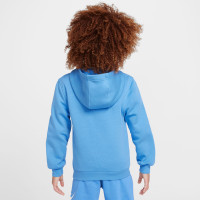 Nike Sportswear Club Big Logo Fleece Hoodie Trainingspak Kids Blauw Wit