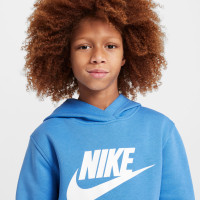 Nike Sportswear Club Big Logo Fleece Hoodie Trainingspak Kids Blauw Wit