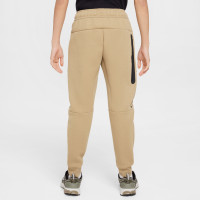 Nike Tech Fleece Sportswear Sweat Pants Kids Sand Brown Black