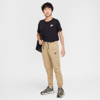 Nike Tech Fleece Sportswear Sweat Pants Kids Sand Brown Black
