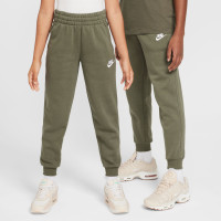 Nike Sportswear Fleece Club Crew Trainingspak Kids Olijfgroen Wit