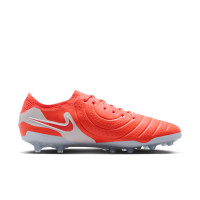 Nike Tiempo Legend 10 Elite Kunstgras Voetbalschoenen (AG) Felrood Wit