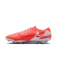 Nike Tiempo Legend 10 Elite Kunstgras Voetbalschoenen (AG) Felrood Wit