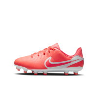 Nike Tiempo Legend 10 Academy Grass/Artificial Grass Football Shoes (MG) Kids Bright Red White