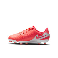 Nike Tiempo Legend 10 Academy Grass/Artificial Grass Football Shoes (MG) Kids Bright Red White