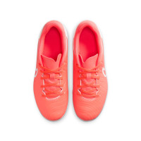 Nike Tiempo Legend 10 Academy Grass/Artificial Grass Football Shoes (MG) Kids Bright Red White