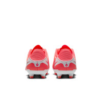 Nike Tiempo Legend 10 Academy Grass/Artificial Grass Football Shoes (MG) Kids Bright Red White