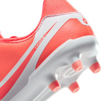 Nike Tiempo Legend 10 Academy Grass/Artificial Grass Football Shoes (MG) Kids Bright Red White